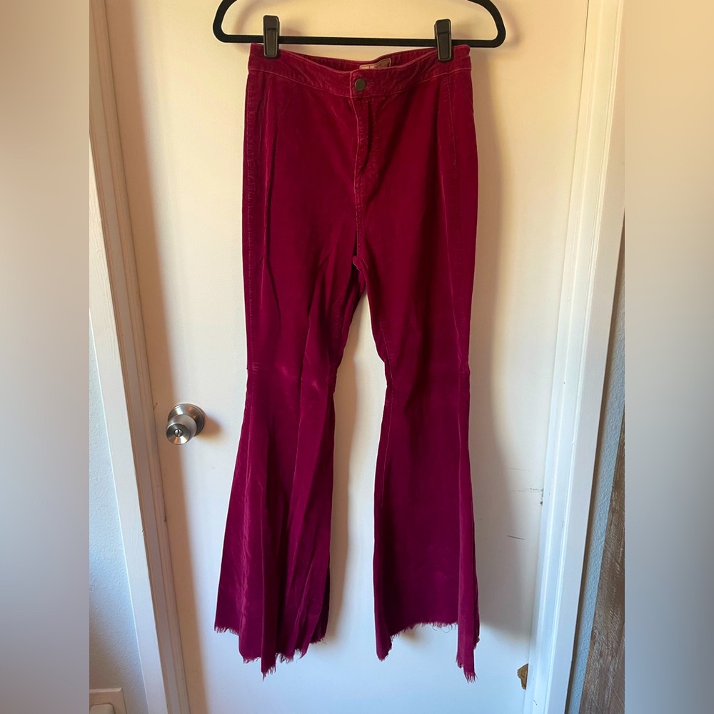 Free People - Just Float On Flare - Wine Corduroy